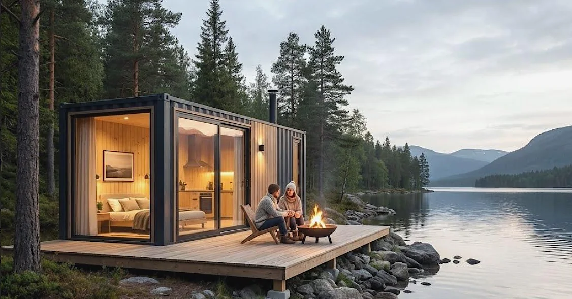 Prefabrication and design of high quality shipping container houses for delivery all over Europe